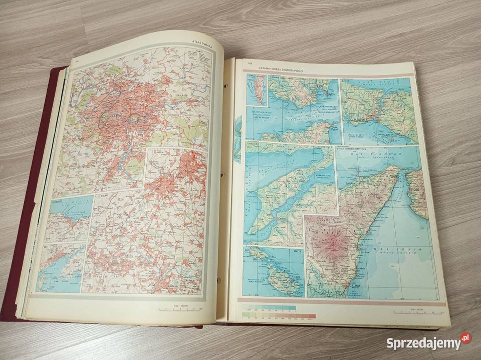 Atlas świata PWN 1962 twarda Kraków