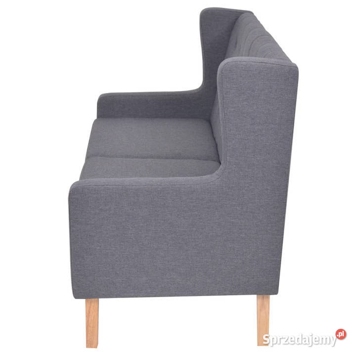 2osobowa sofa tapicerowana tkaniną szara Warszawa sprzedam