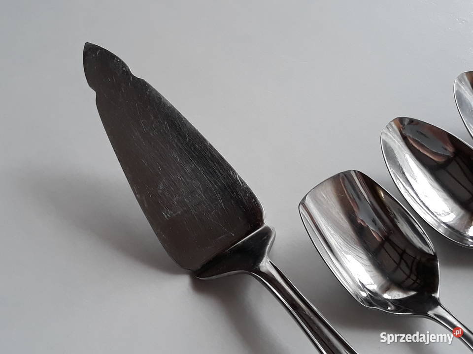 Łyżeczki szufelka łopatka 1 BAKELIT Gerlach PRL Sztućce śląskie Dąbrowa Górnicza