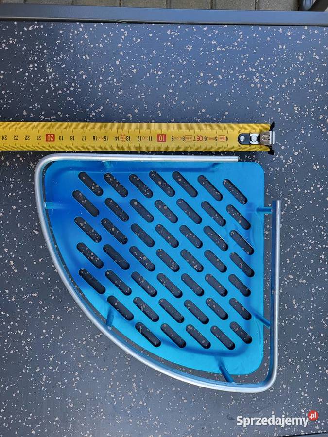 Półka łazienkowa narożna aluminiowa Wyposażenie wnętrz Łódź sprzedam