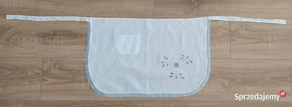 Fartuch damski HAFT koronka niebieska Pozostałe Hajnówka