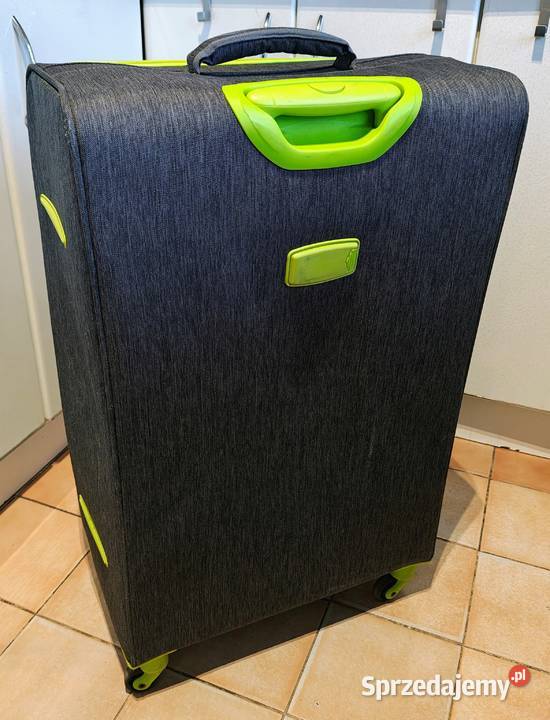 Duża materiałowa walizka podróżna 77x47x30 stan łódzkie Łódź