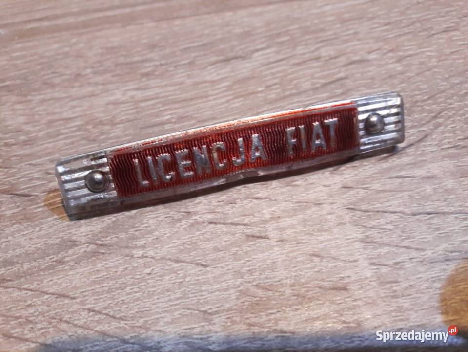 Fiat 125p 126p znaczek licencja Fiat emblemat Piotrków Trybunalski