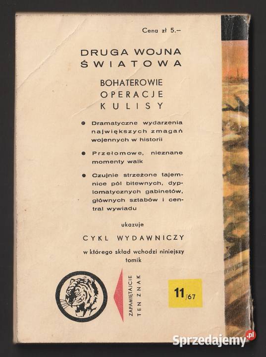 ŻÓŁTY TYGRYS KIERUNEK ZAGŁĘBIE 1967 łódzkie Łódź