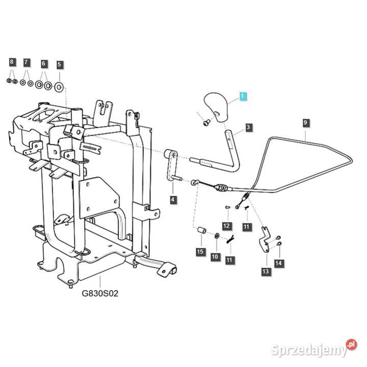 Śruba M5 x 080 x 10 LS XJ25 LS MT125 LS MT335 LS