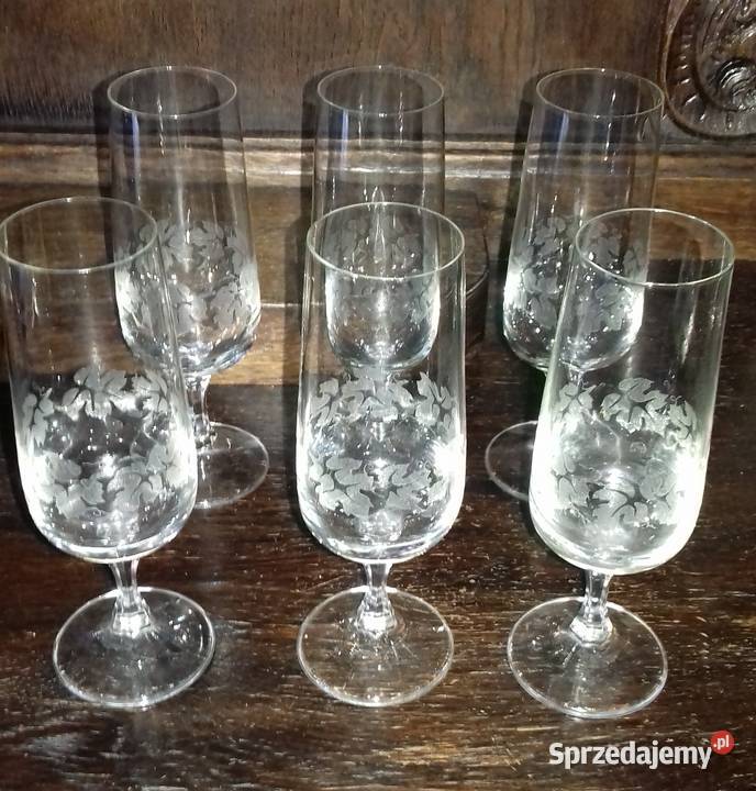 Śliczne kieliszki do szampana wina Warszawa