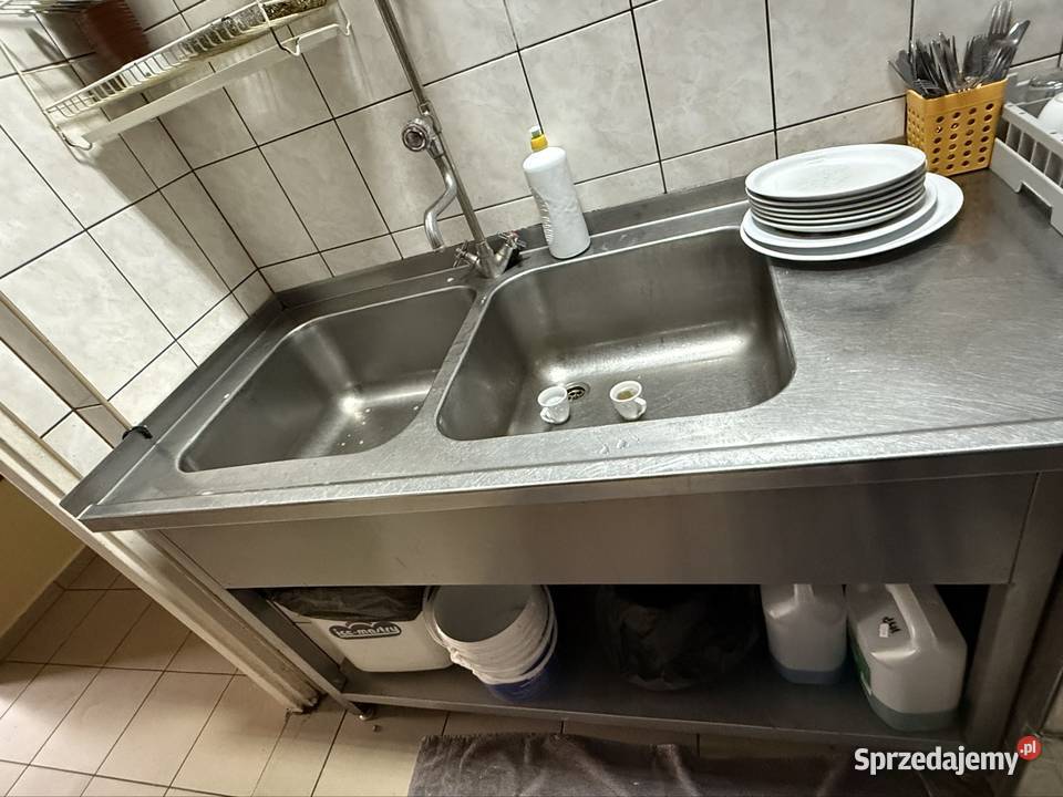 Stół dwukomorowy ze stali nierdzewnej 200x75 zachodniopomorskie Goleniów