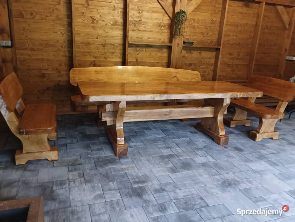 Meble Ogrodowe stół ławy krzesła Altana Nowa Słupia