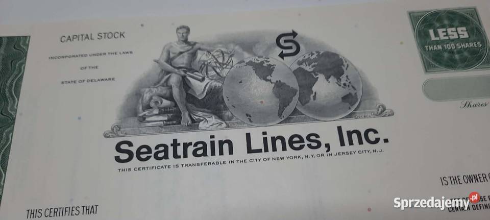 certyfikat akcji usa 4 Warszawa