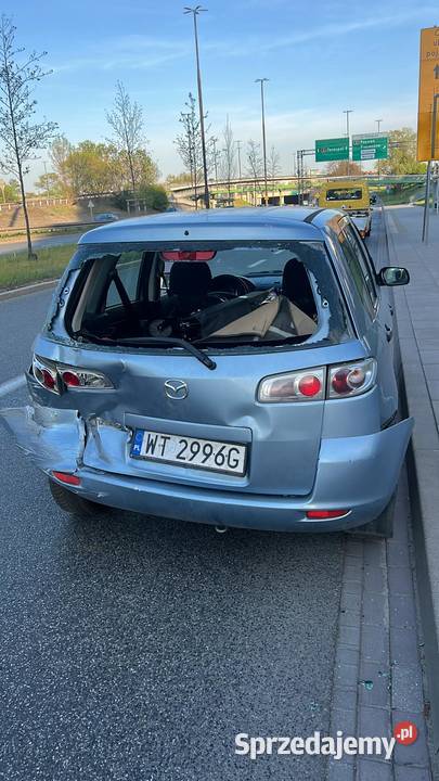 Mazda 2 14 Exclusive 2006 uszkodzony mazowieckie Warszawa