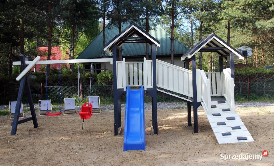 Drewniany Plac zabaw dzieci PZ08 Huśtawka