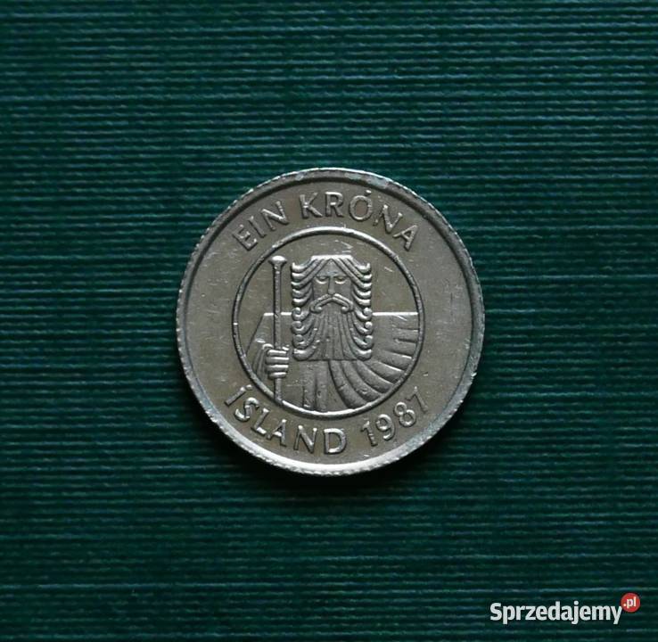 ISLANDIA 1 korona 1987r Kolekcje śląskie Gliwice