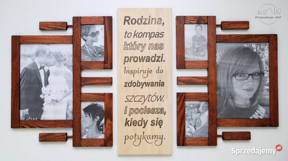 Galeria Multirama z drewna Ramka na zdjęcia Foto Lublin