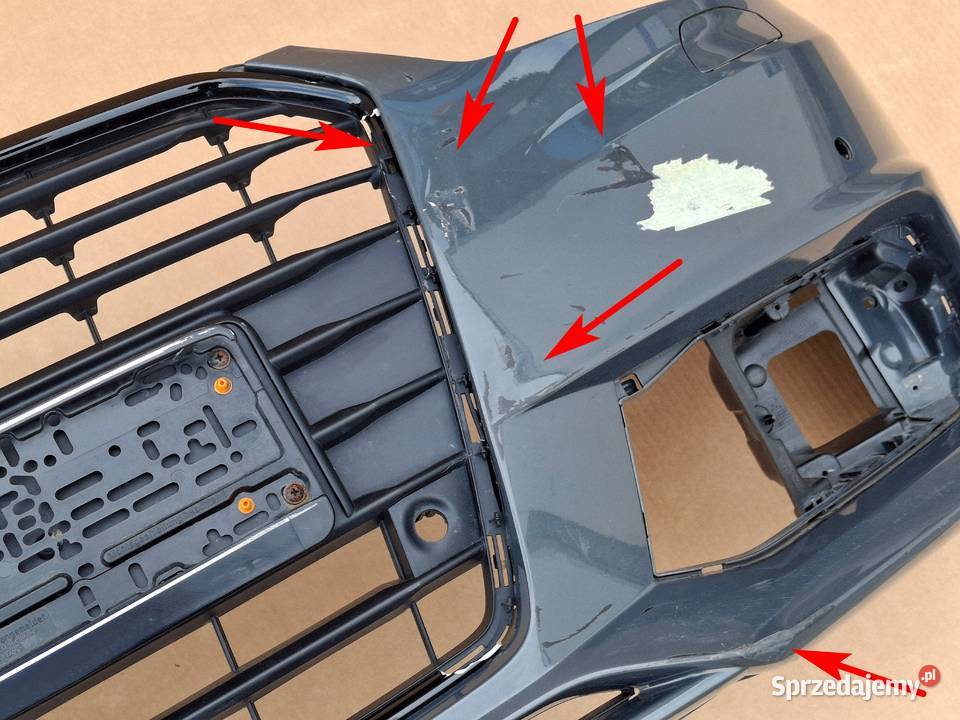 AUDI A1 LIFT SLINE ZDERZAK PRZÓD PRZEDNI SPRYSKI lubuskie Bieleń