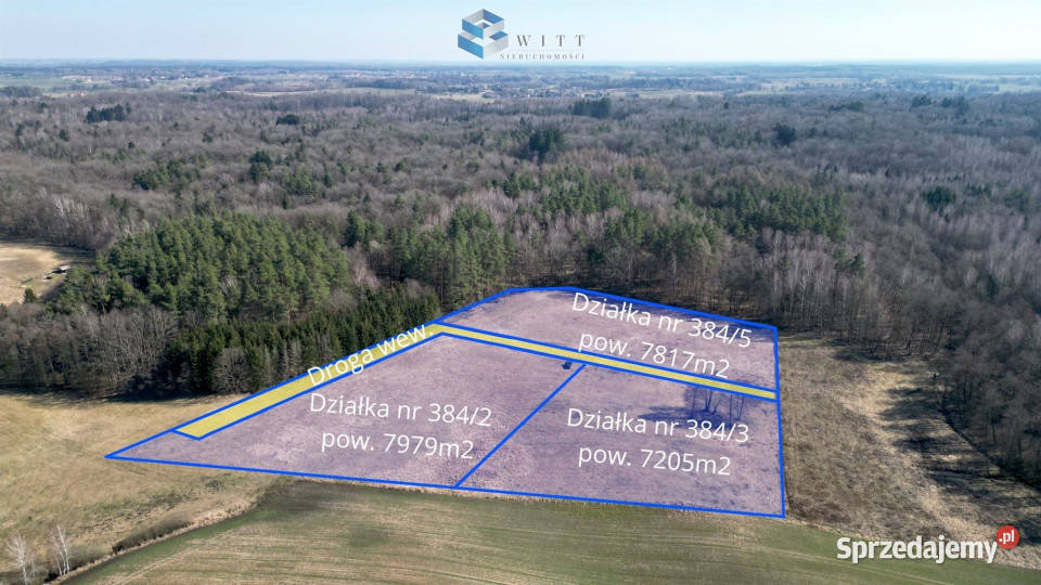 Działka Jędrychówko 7979m2 sprzedam