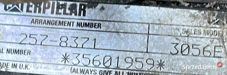 Silnik CAT 3056 E Perkins Y6 NAF CAT 17135 Częstochowa sprzedam