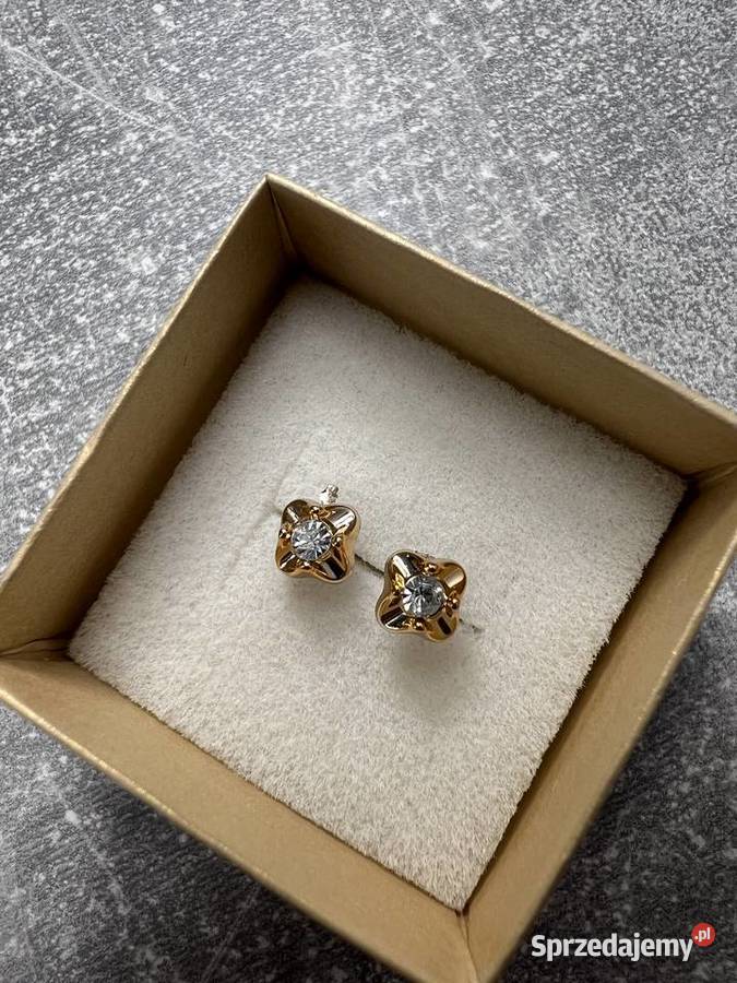 Kolczyki ala złote z diamentem Jasło