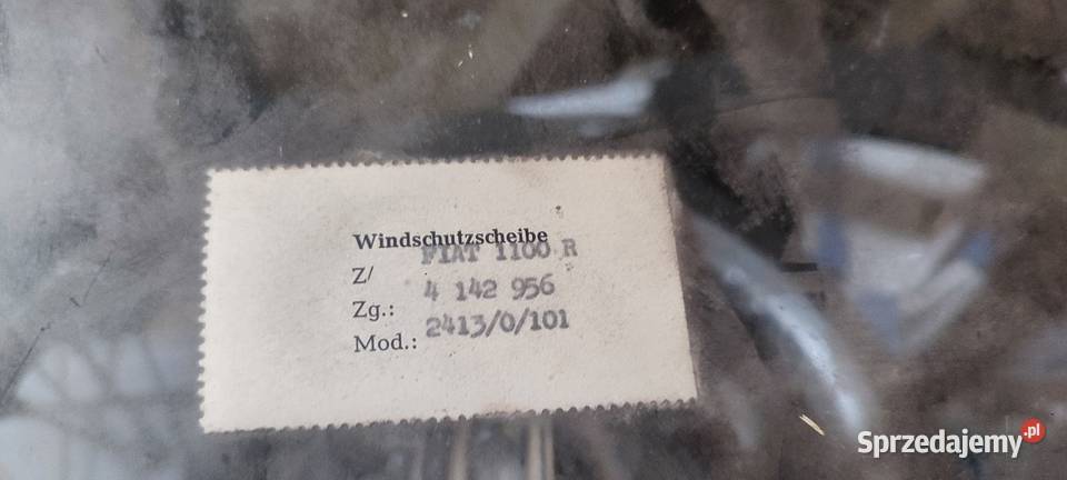 Sprzedam Przednia szyba do Fiat 1100R Szczytno sprzedam