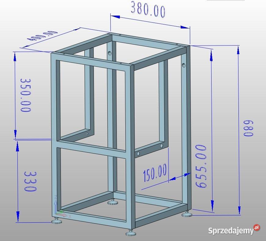 Konsola łazienkowa stelaż pod umywalkę loft