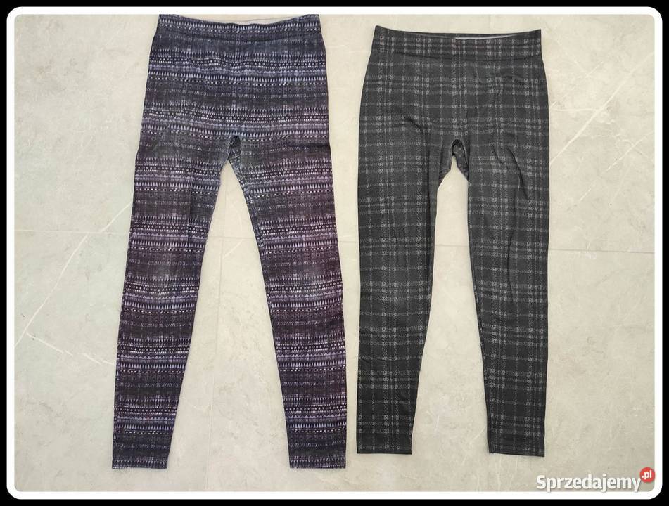 Legginsy wzorzyste 2 pary rozmiar 40 L Rozmiar 40(L) Płock