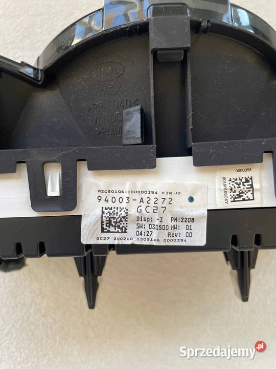 LICZNIK ZEGARY KIA KIA CEED II 94003A2272 osobowe Warszawa