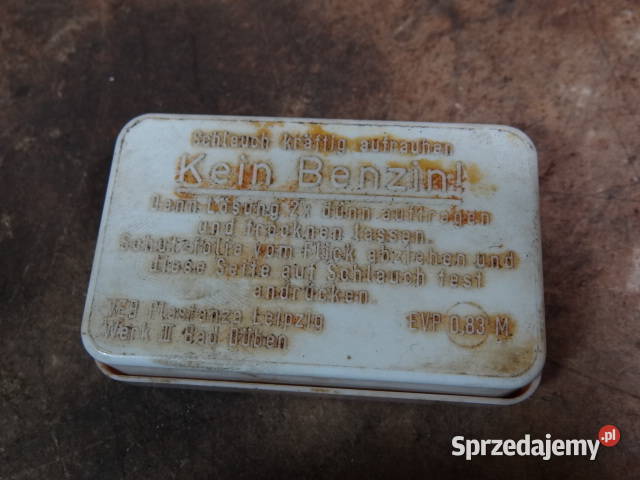 pudełko z łatkami MZ ES TS ETS org DDR Żary