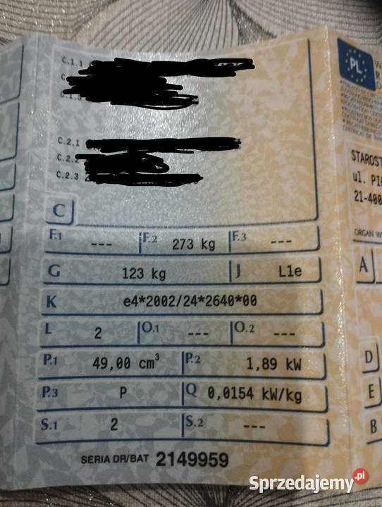 Motorower Zipp YM509 Anonin