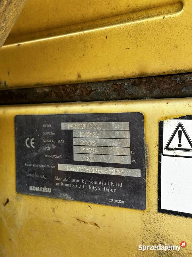 komatsu gąsienicowe wielkopolskie Kalisz sprzedam