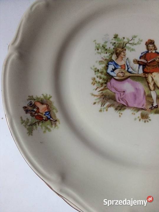 5 płytkich talerzy miłość wiedeńska porcelit Częstochowa sprzedam