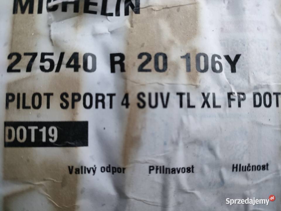 Michelin Pilot Sport 4 SUV 27540R20 106Y XL Samochodowe Bielsko-Biała