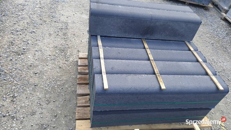 Krawężnik najazdowy krawężniki betonowe obrzeża Obrzeża i palisady małopolskie Myślenice