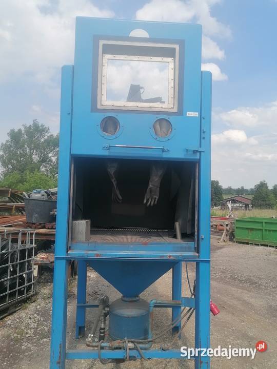 Piaskarka ciśnieniowa kabinowa komora Produkcja Ścinawa