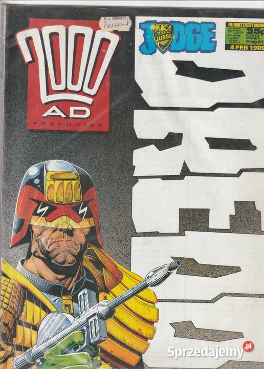 2000 AD 612 21989 Rok wydania 1989 sprzedam