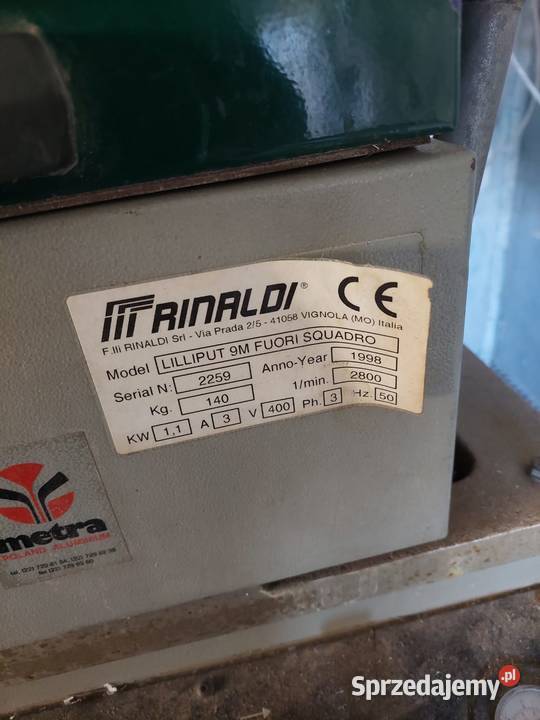 Frezarka do słupków aluminiowych Rinaldi Produkcja Siedlce sprzedam