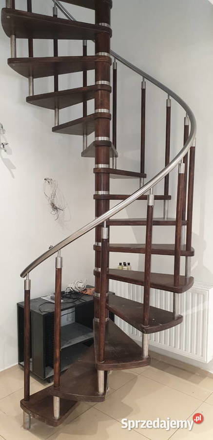 Schody kręcone drewno i metal dębowe sprzedam
