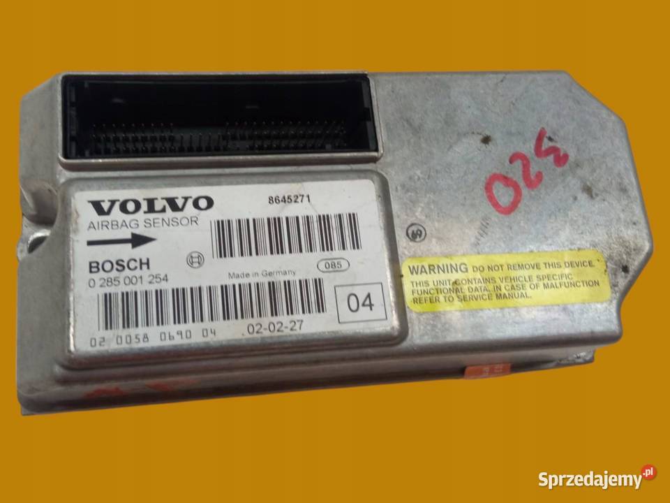 SENSOR AIRBAG 0285001254 8645271 Volvo S80 I Komputery