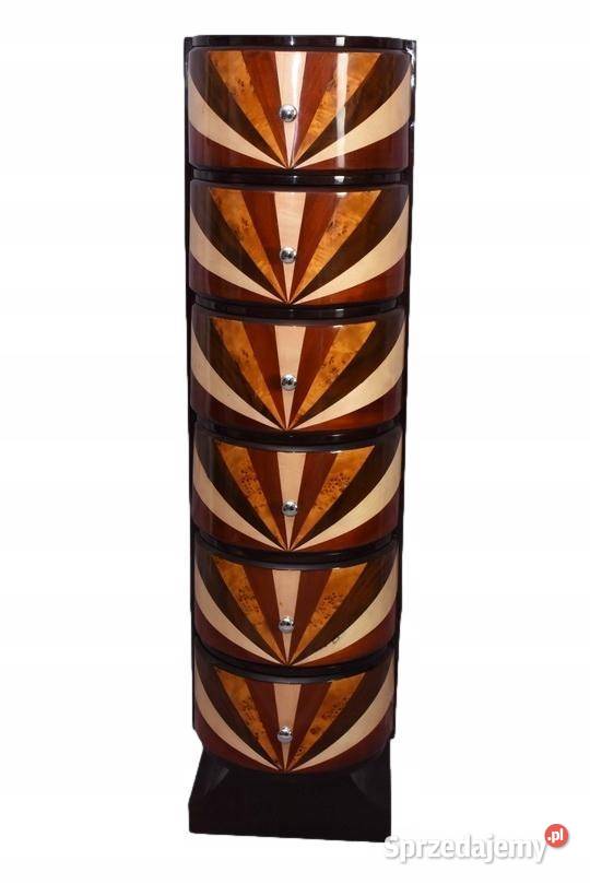 Drewniana Komoda Art Deco 6 Szuflad Regał Kraków