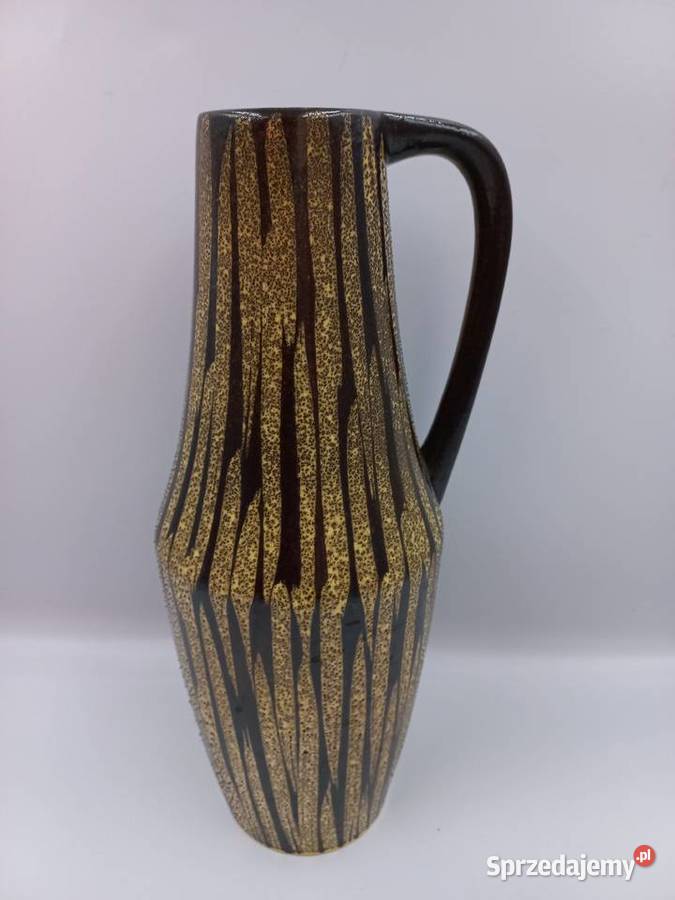 Piękny ceramiczny wazondzban lava niemiecki Dekoracje i ozdoby Inowrocław