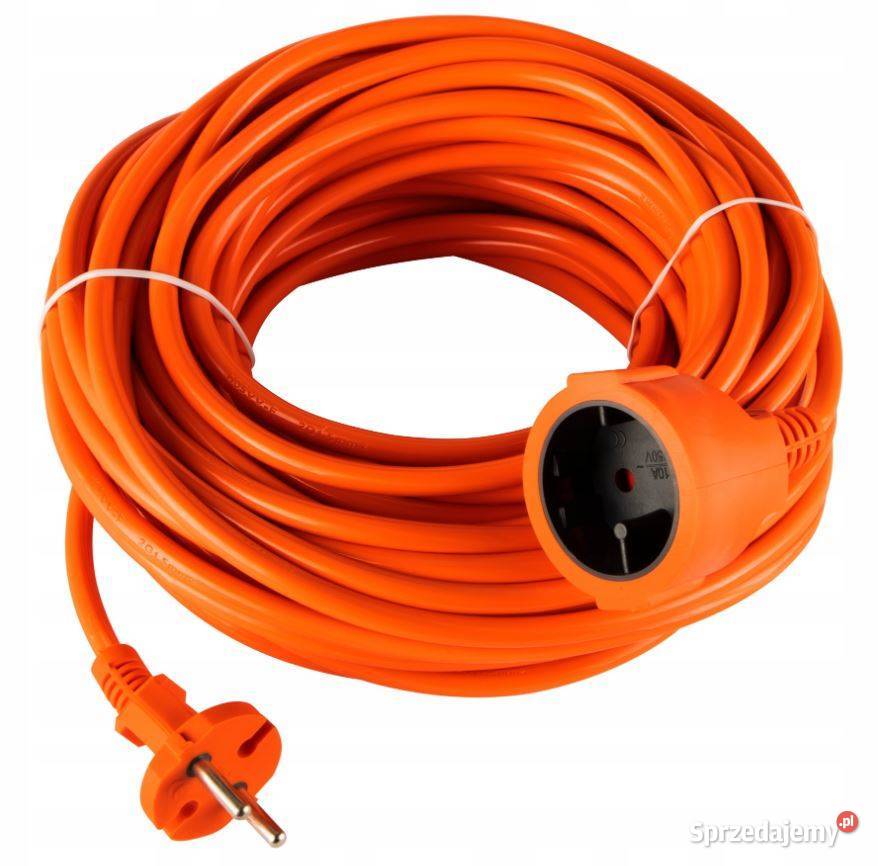 PRZEDŁUŻACZ OGRODOWY 20m Budowlany Gruby 2 x Elektryczne Białystok