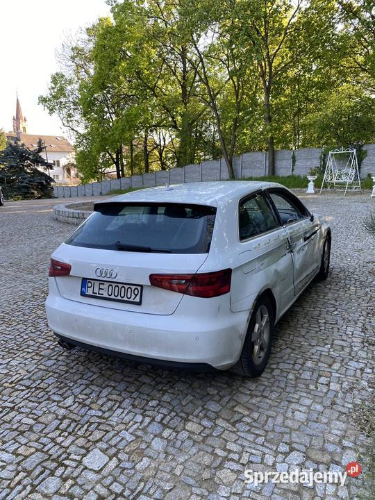 AUDI A3 2014 USZKODZONE JEŻDŻĄCE ZAREJESTROWANE wspomaganie kierownicy Śmigiel
