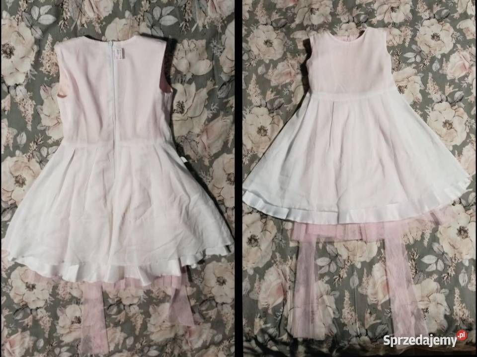 Sukienka wizytowa dziewczęca Rozmiar 128 Stan Andrychów