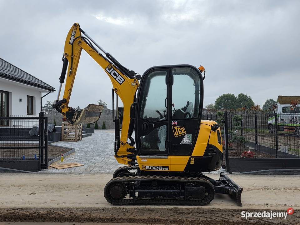 JCB 8026 mini koparka 3 łyżki szybkozłącze 1 wł Bieliny