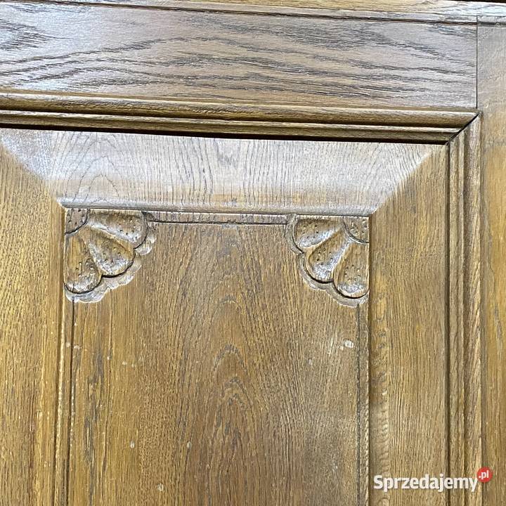 Rzeźbiona komoda w rustykalnym stylu lity dąb Gryfice