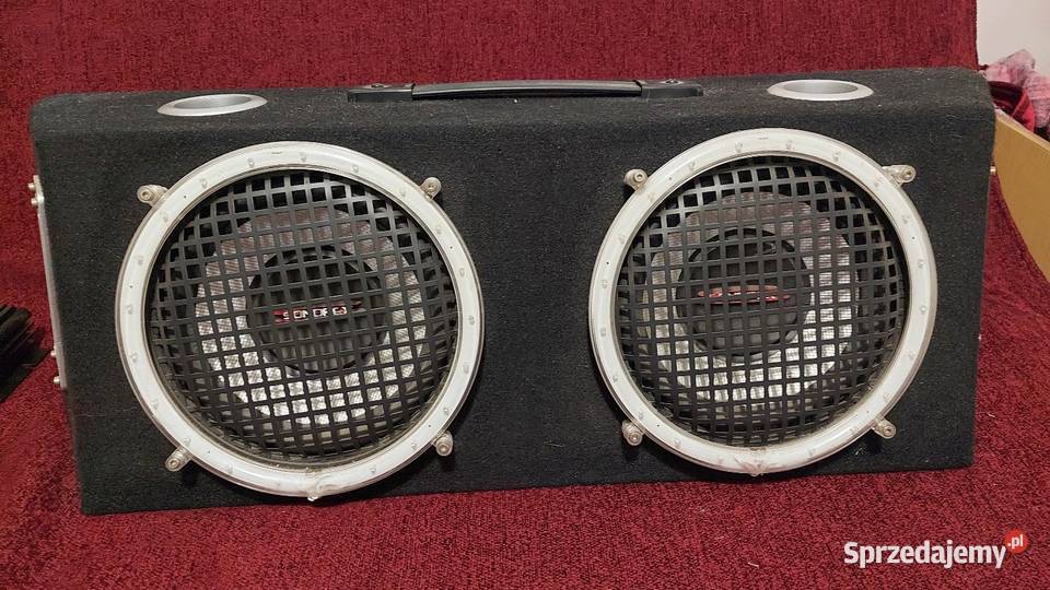 Zestaw skrzynia wzmacniacz kable Elektronika małopolskie