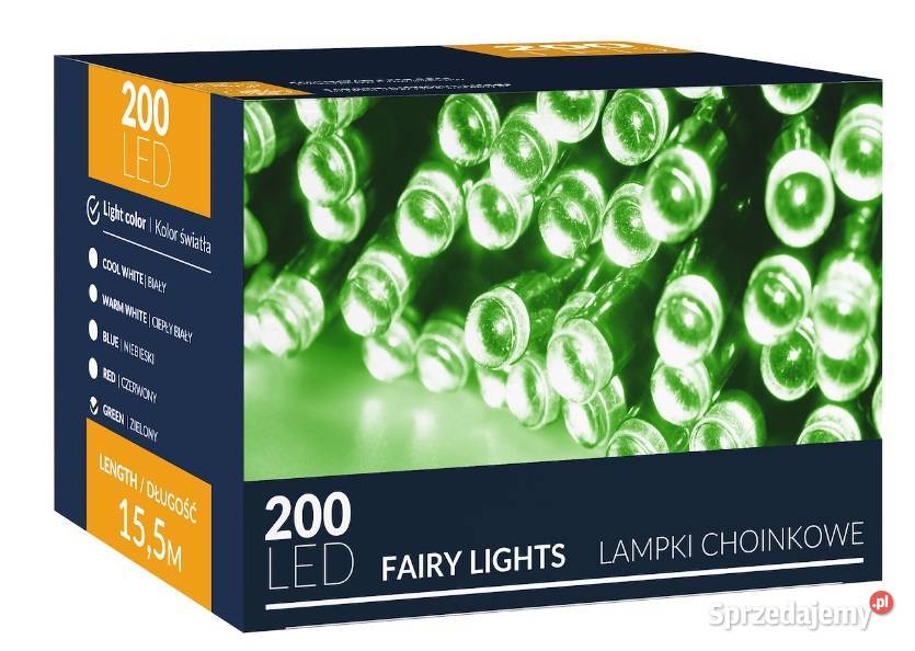 LAMPKI 200LED NA CHOINKĘ ZEWWEW ZIELONE155M czerwony Dom i Ogród kujawsko-pomorskie Toruń