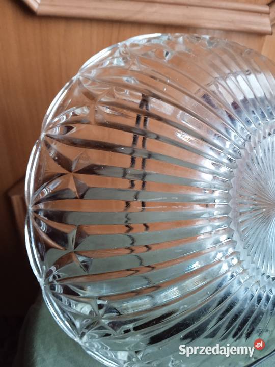 Miska art deco z prasowanego szkła Koźminek sprzedam