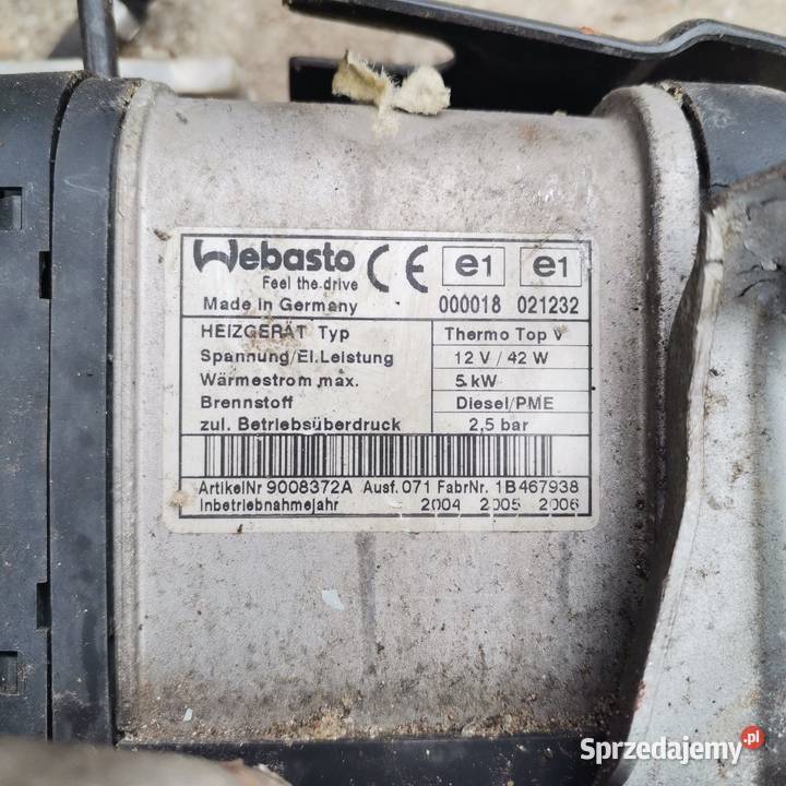 Webasto Thermo Top V VW Touran Caddy 1K0815065P Gubin