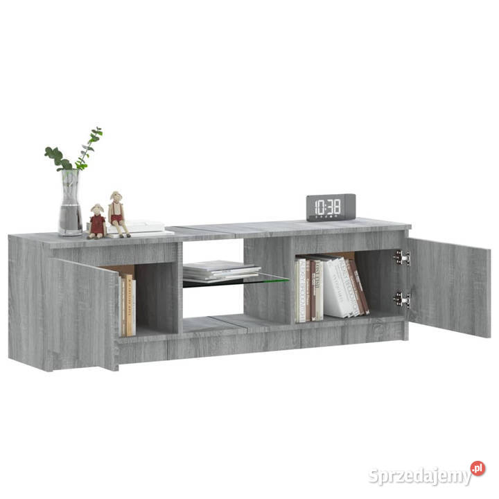 Szafka pod TV z LED szary dąb sonoma 120x30x355 Warszawa sprzedam