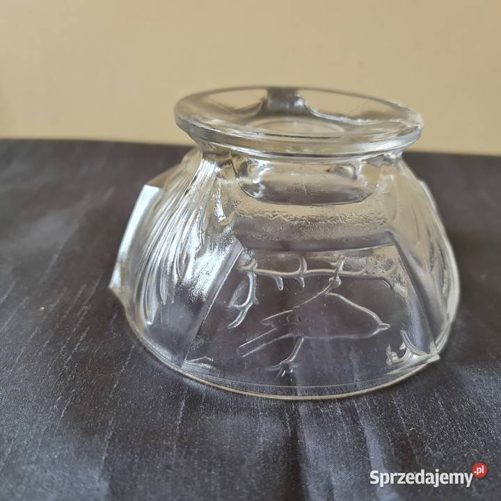 Szklana cukiernica z okresu PRLu Warszawa
