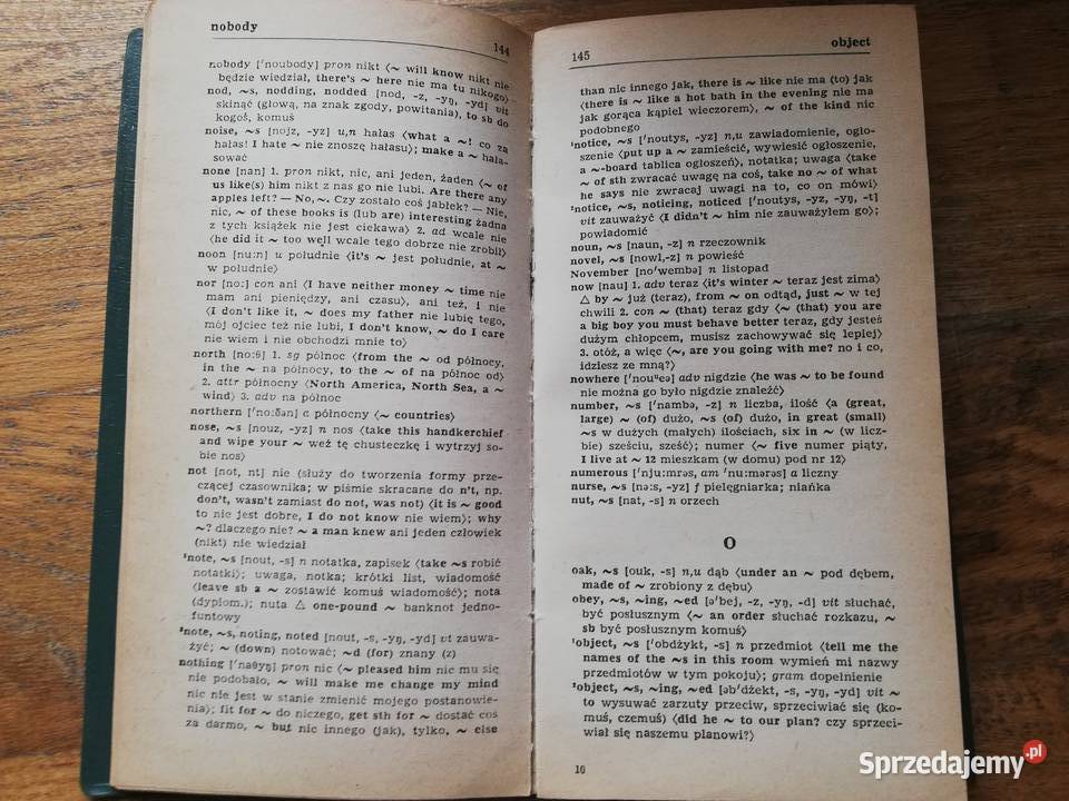 Słowniczek Angielsko Polski Polsko Angielski sprzedam